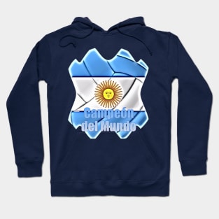 Soccer ball Argentina Campeón del Mundo Hoodie